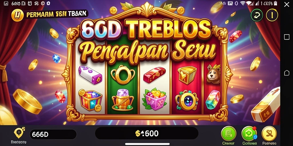 Tampilan seru dari gameplay Slot di 66D.