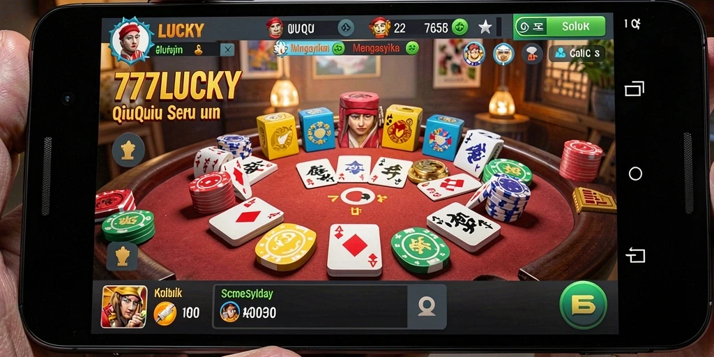 Tampilan gameplay QiuQiu yang seru dan menantang.