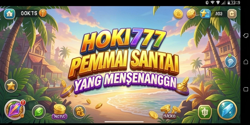 Tampilan gameplay HOKI777 yang menarik dan penuh warna.