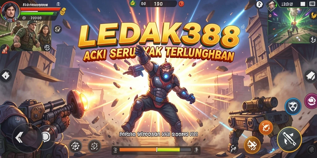Tangkapan layar LEDAK388 menunjukkan aksi mendebarkan di tengah pertempuran yang intens.
