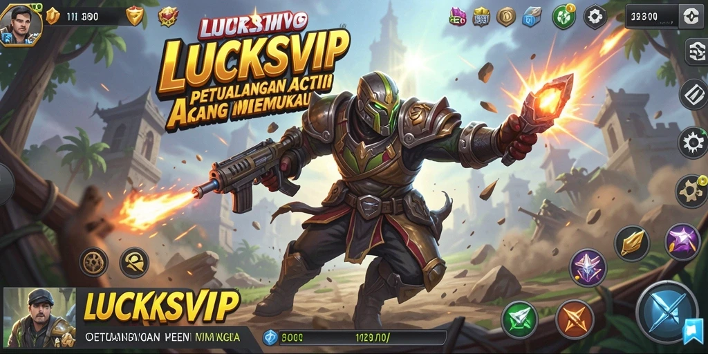 Tampilan screenshot gameplay LUCKSVIP dengan aksi mendebarkan.
