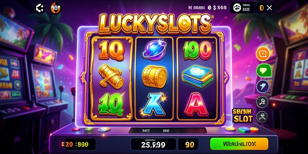 Screenshot gameplay yang menggembirakan dari LUCKYSLOTS.