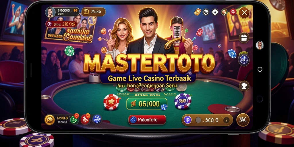 Tampilan gameplay menarik dari MASTERTOTO dalam Live Casino.