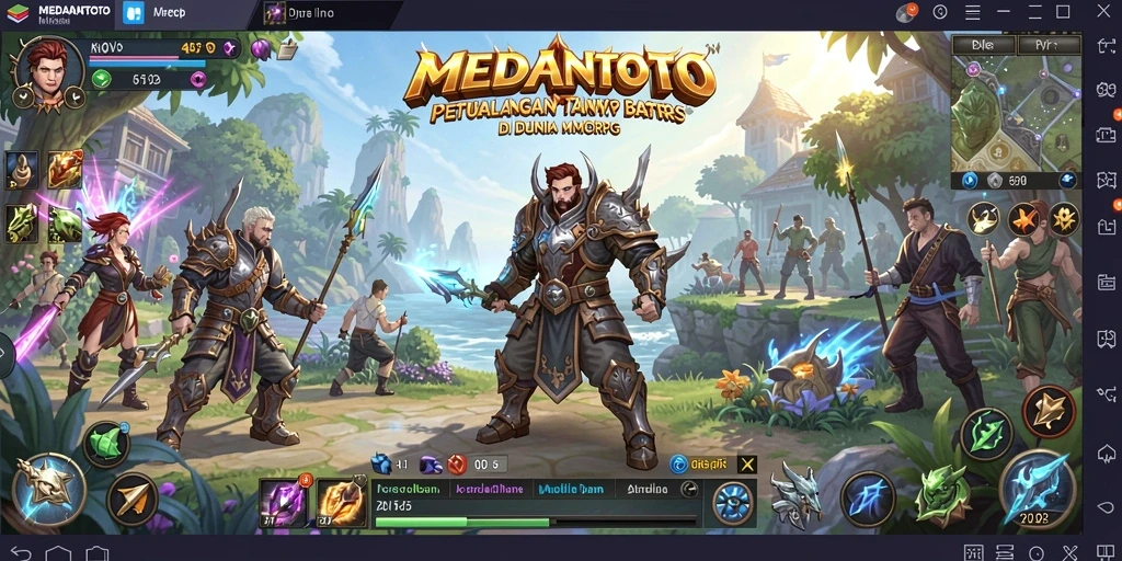 Tangkapan layar gameplay MEDANTOTO yang menampilkan petualangan epik.