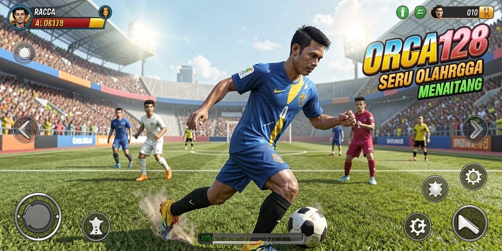 Gameplay seru dari ORCA128 dengan momen olahraga yang menegangkan.