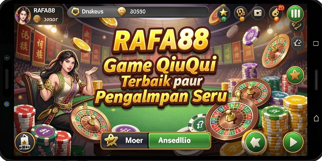 Screenshot gameplay seru dari RAFA88 menunjukkan aksi QiuQiu yang mendebarkan.