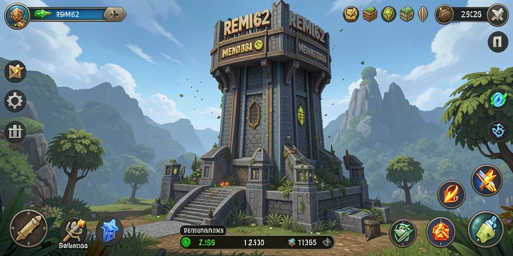 Gameplay Tower Defense yang mendebarkan dalam REMI62