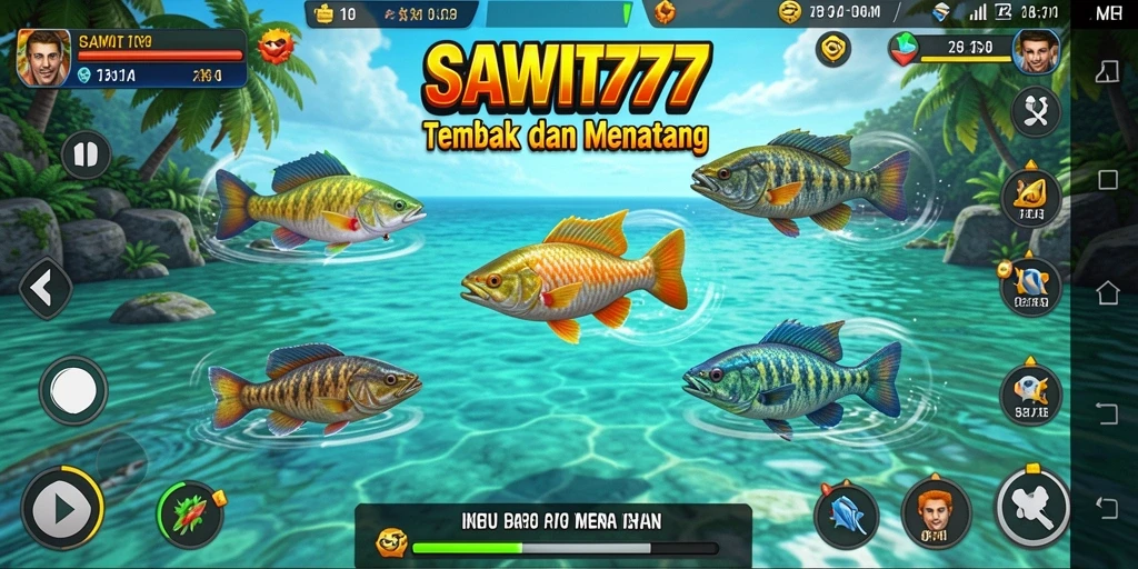 Tampilan screenshot gameplay menarik dalam SAWIT777 yang penuh aksi Tembak Ikan.