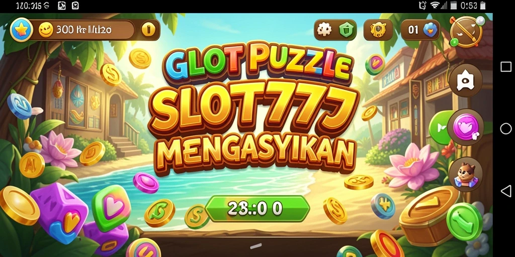 Tampilan gameplay SLOT777 dengan berbagai tantangan puzzle yang menarik.