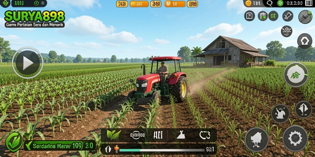 Tampilan gameplay SURYA898 yang menarik dalam bertani.