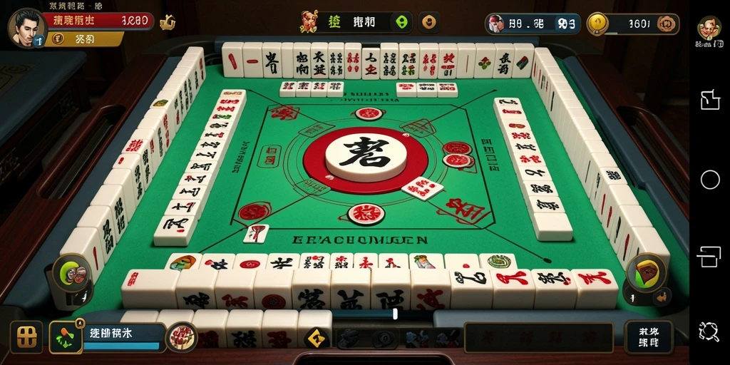 Screenshot dari gameplay Mahjong T6 yang seru dan menantang.
