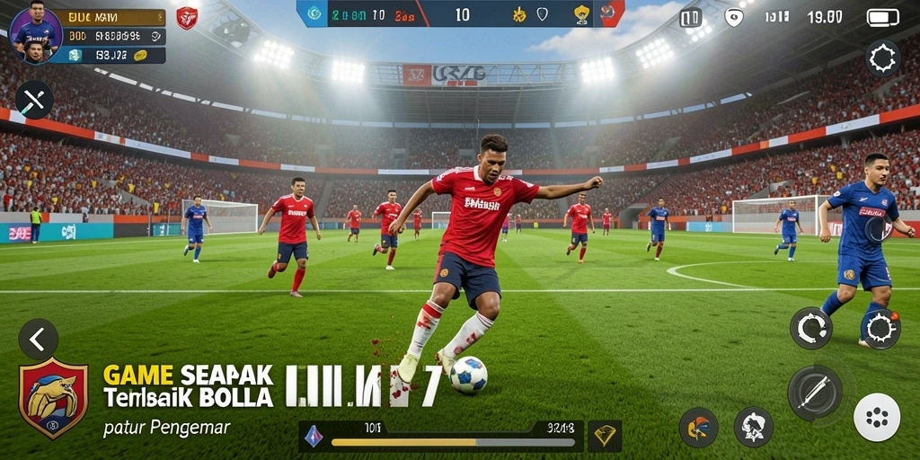 Tampilan gameplay <strong>UH77</strong> yang penuh aksi di lapangan sepak bola.
