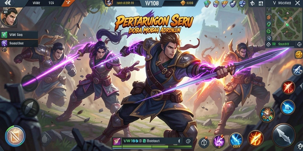 Tampilan gameplay seru dan grafis menawan dalam VW108.