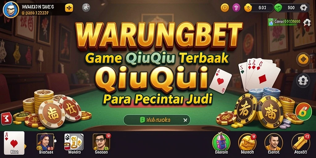 Tampilan gameplay seru QiuQiu di WARUNGBET.