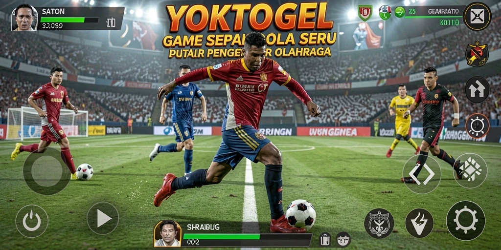 Tangkapan layar YOKTOGEL menunjukkan aksi permainan sepak bola yang mendebarkan.